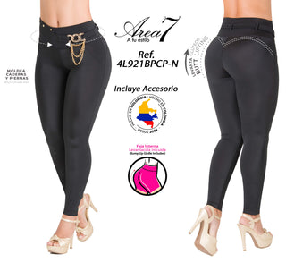 Legging faja interna Area7 4L921BPCP-N - Negro