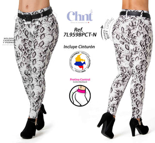 Legging Realce de Animal Print 7L959BPCT-N - Estampado