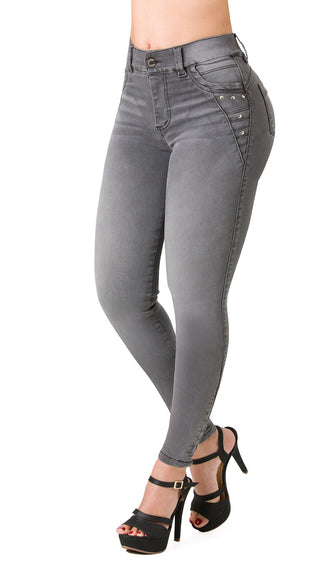 Jean LevantaCola Skinny Secret Love 21465PDT-B - Gris