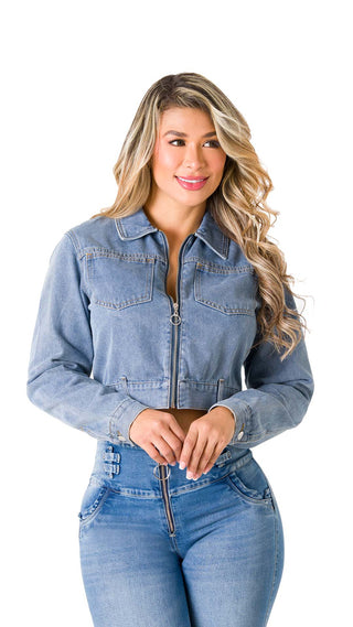 Chaqueta En Denim 5B6446CH - Azul