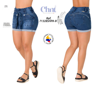 Short Levanta Cola CHNT 71328SHPA-B - Azul Oscuro