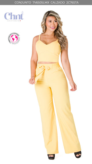 Conjunto Pantalon 7V6505LMX - Amarillo