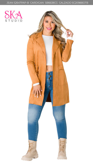 Cardigan 5B6638CG - Terracota