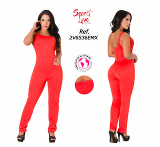 Jumpsuit Cuello Asimétrico 2V6536EMX - Naranja