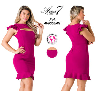 Vestido Mini con Bolero 4V6563MN - Morado