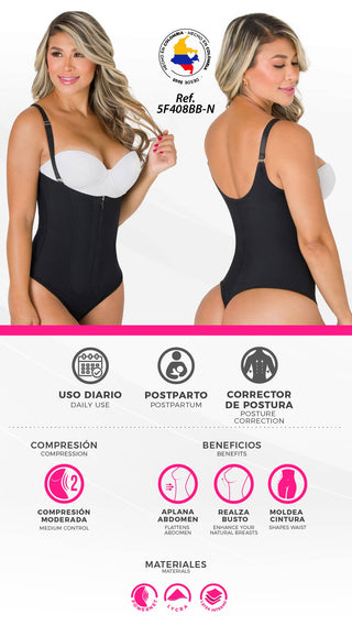 Faja Body Media Comprensión 5F408BB-N - Negro