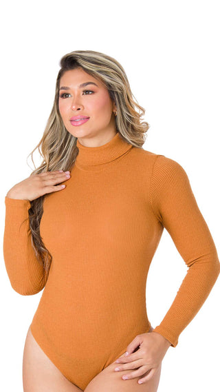 Body Cuello Tortuga en Rib 5BB6484 - Terracota