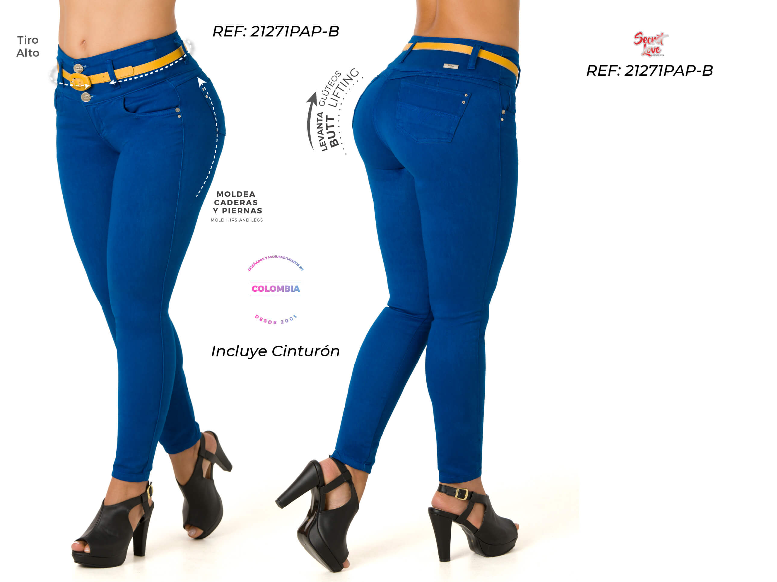 Colombian butt lifter jeans high waist – Ska Studio Usa