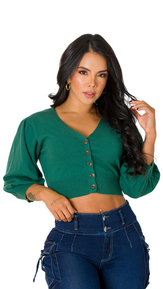 Blusa Manga Larga Corta 2B6015B - Verde