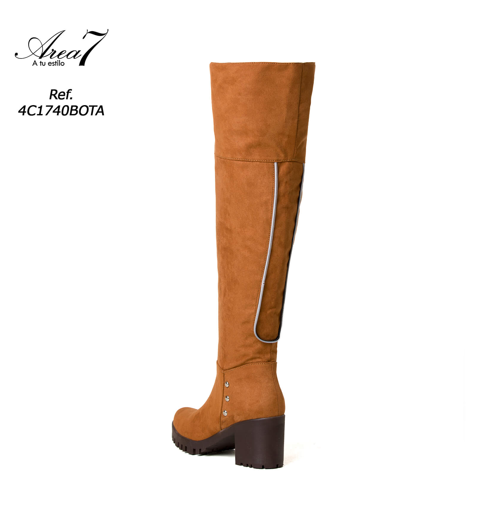 Botas largas best sale con tacón