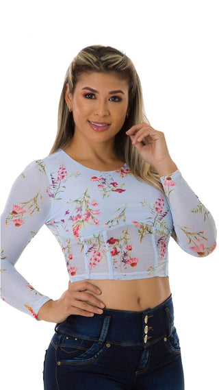 Blusa Estampada Manga Larga 5B3824B - Estampado