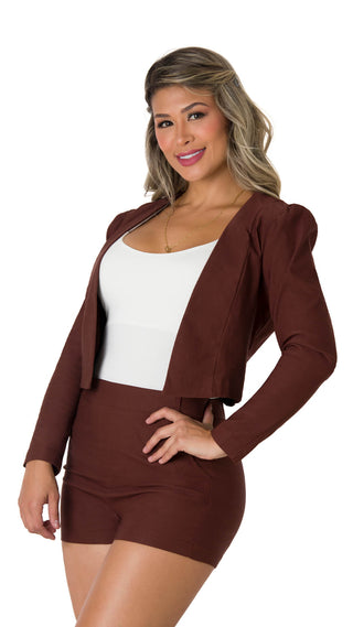 Set Con Chaqueta Y Short 5V5097LMN - Cafe