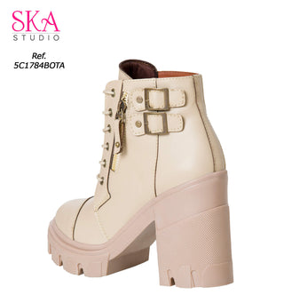 Botas con Tacon 5C1784BOTA - Beige