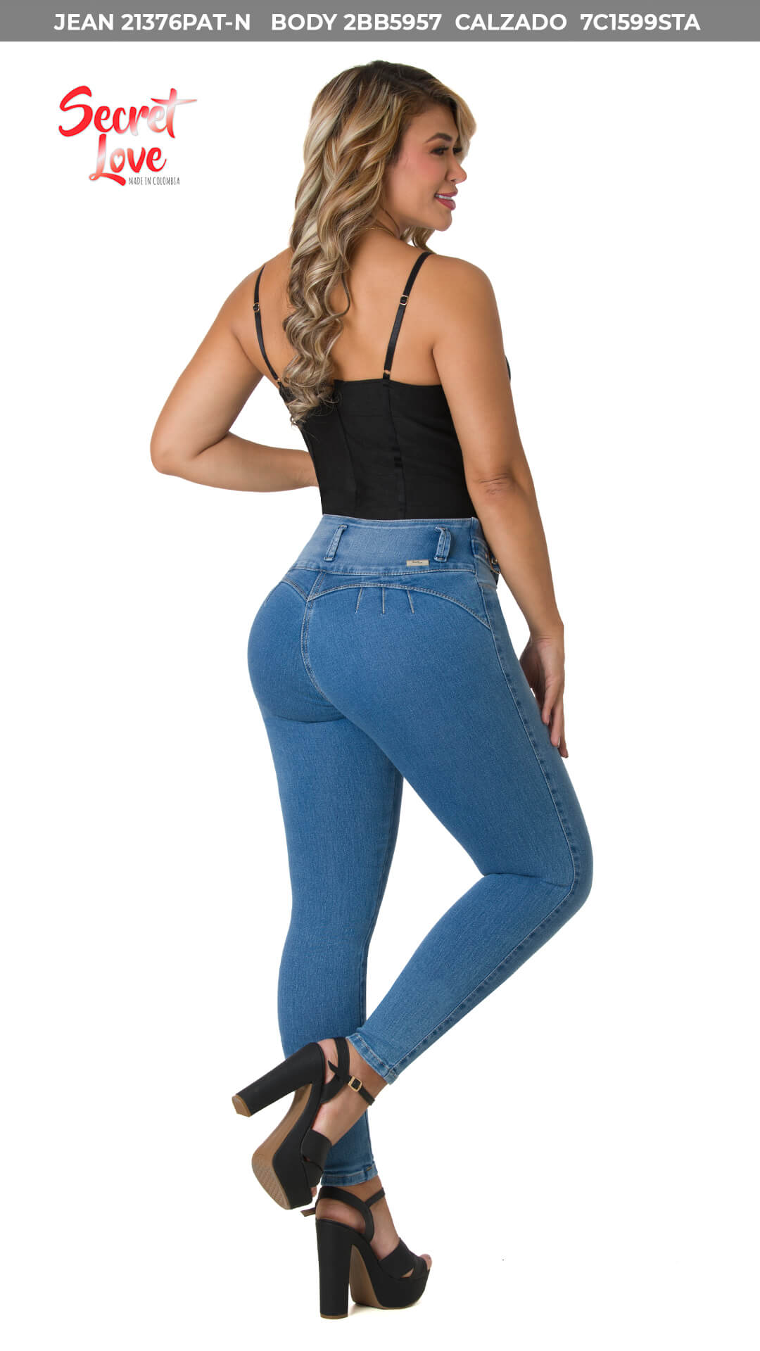 Dominica Butt Lifting Skinny with pockets Jeans 51081PNP-B