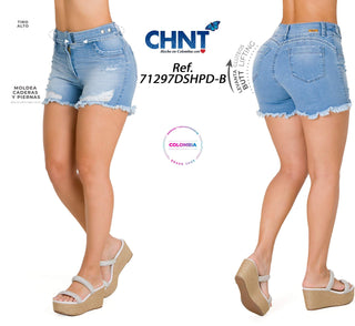 Short Levantacola CHNT 71297DSHPD-B - Azul Claro